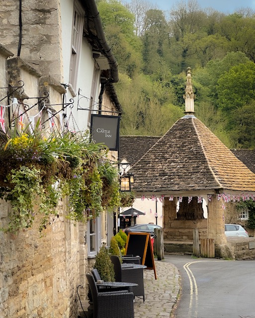The market square of Castle Combe, one of the prettiest villages in England.