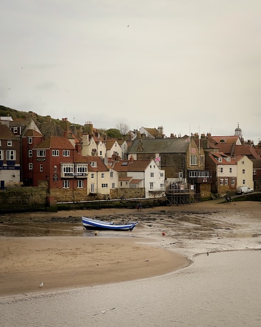 Houses along the bay in Whitby, Yorkshire