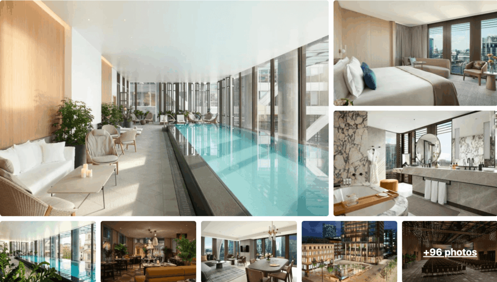 Photos of the Pan Pacific London, one of the best luxury hotels in London