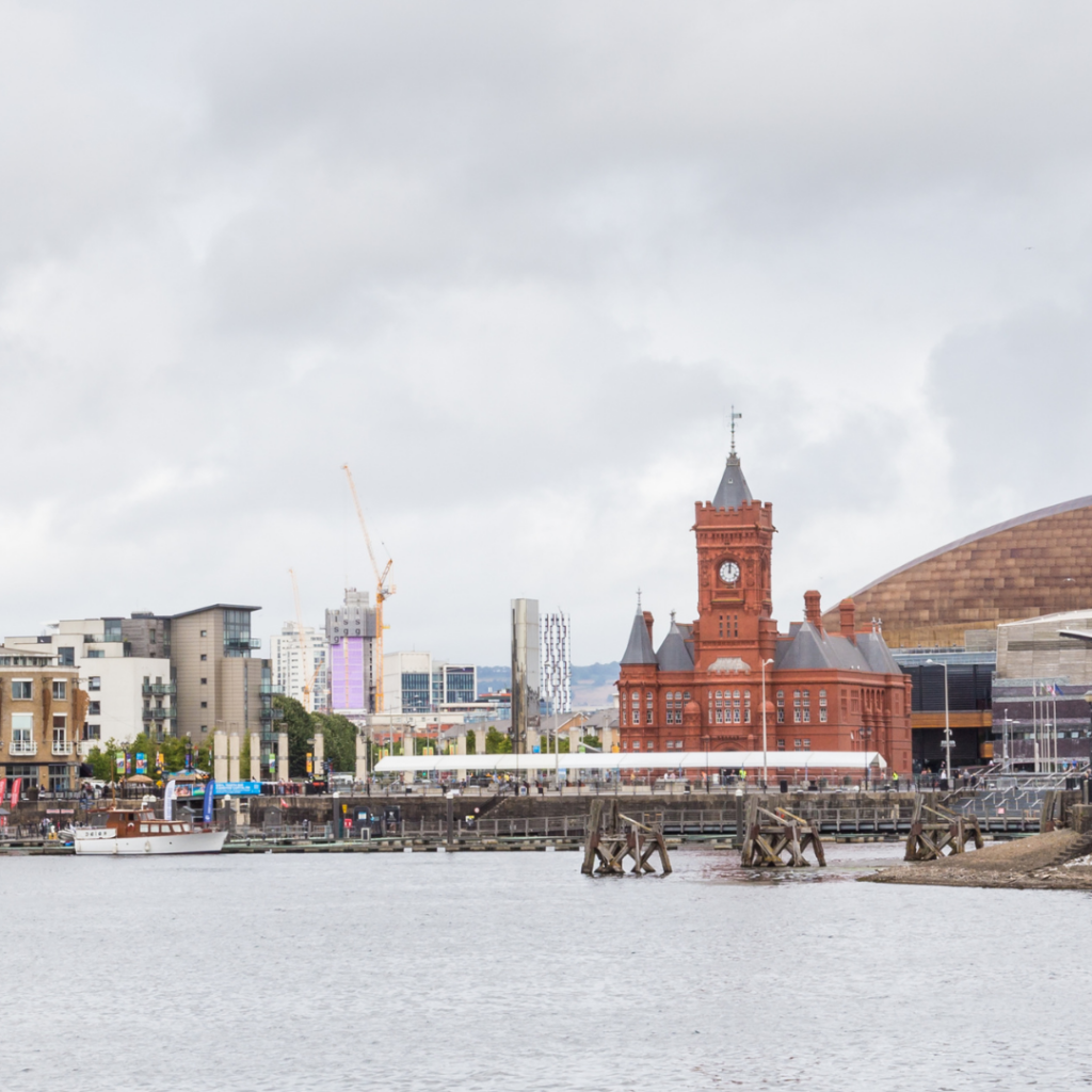 The waterfront of Cardiff, Wales