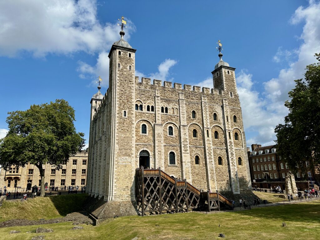 The White Tower inside the Tower of London