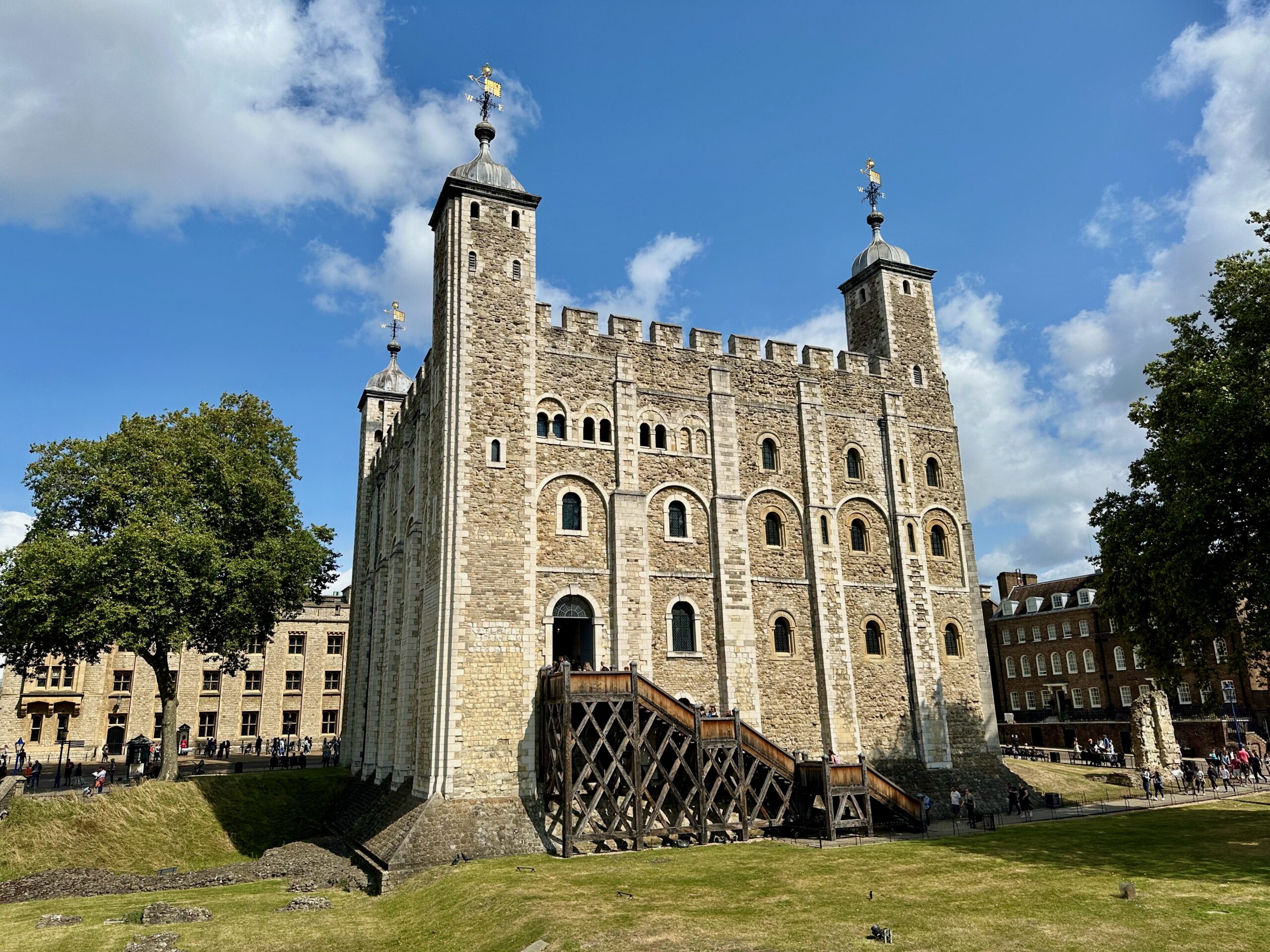 The White Tower inside the Tower of London