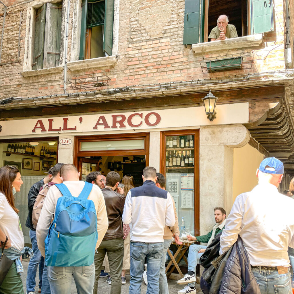 All' Arco, one of the most famous cicchetti bars in Venice Italy