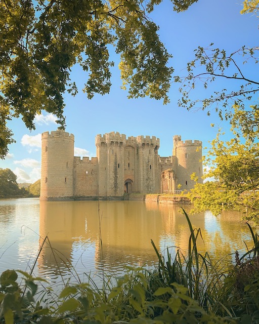 Bodiam Castle in East Sussex