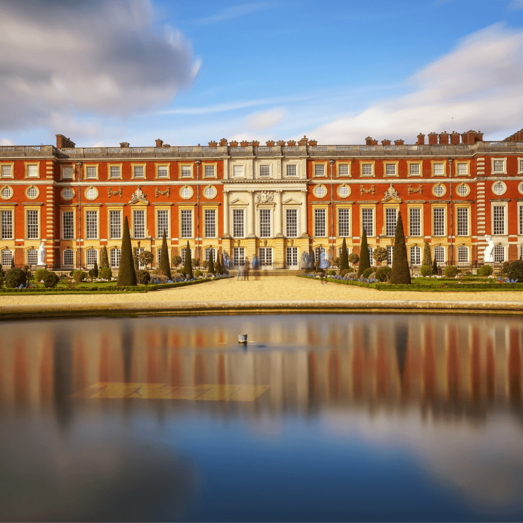 Hampton Court Palace in the London borough of Richmond