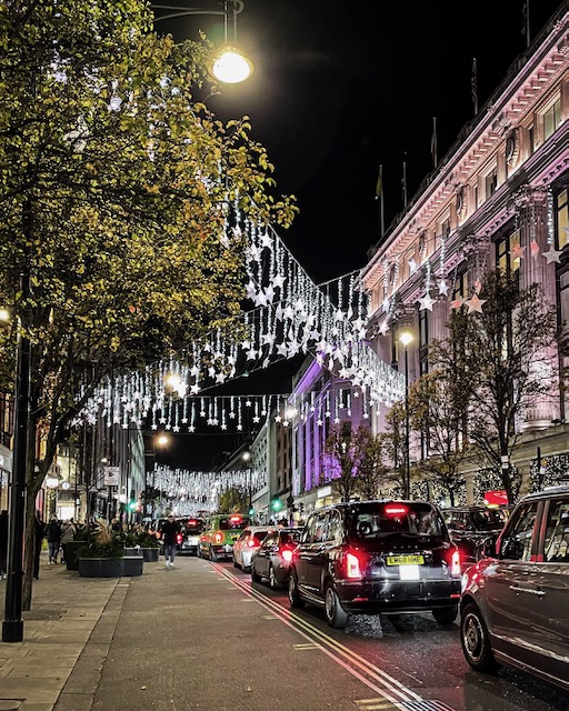 Christmas lights in London