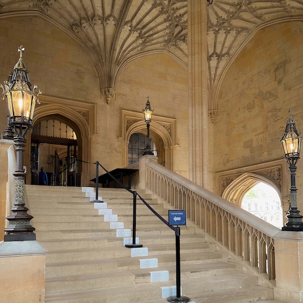 The Christ Church College staircase, used as one of the Harry Potter filming locations in Oxford