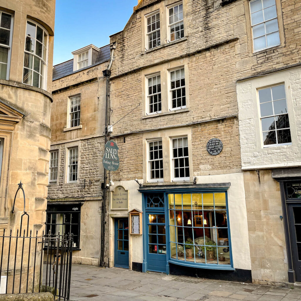 Sally Lunn's Historic Eating House, located in the oldest house in Bath England