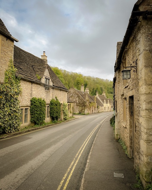 The main street through the village