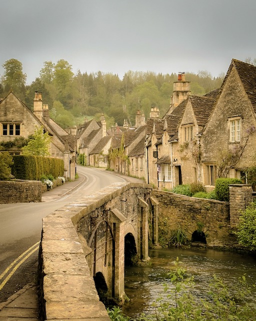 The main bridge across the Bybrook in Castle Combe