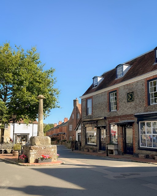 The main square of Alfriston, East Sussex.