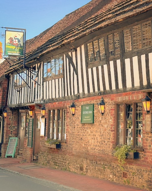 The George Inn, a pub in Alfriston, East Sussex.