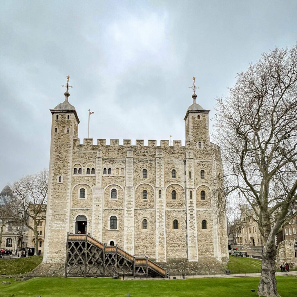 The White Tower, the oldest part of the Tower of London