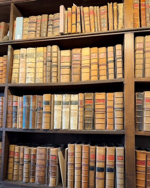 Books in Duke Humfrey's Library, one of the things to do in Oxford England