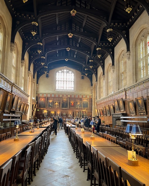 The Great Hall at Christ Church College, which inspired the Hogwarts Great Hall in the Harry Potter movies.