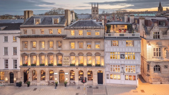 The exterior of The Old Bank Hotel in Oxford