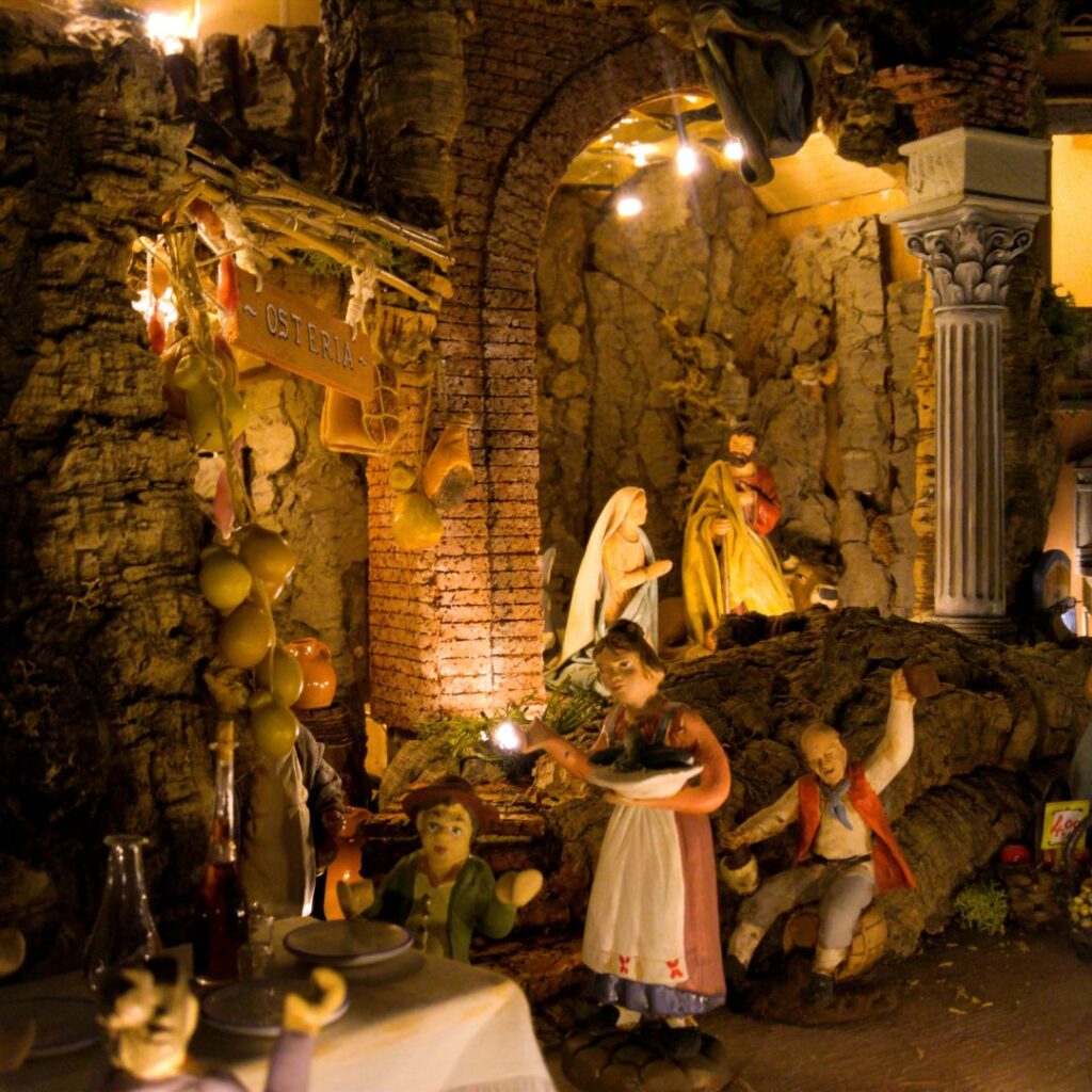 A Prespi, or Nativity, in Naples Italy