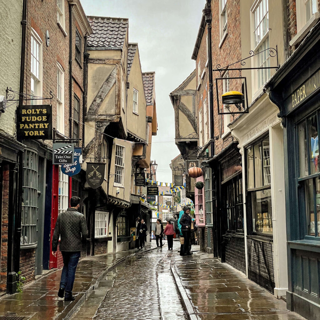 The Shambles, a medieval street in York, England