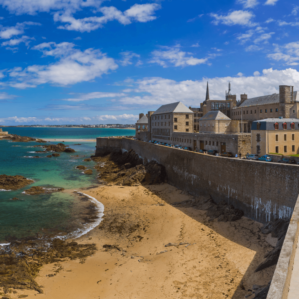 The walled town of Saint Malo in Brittany, France