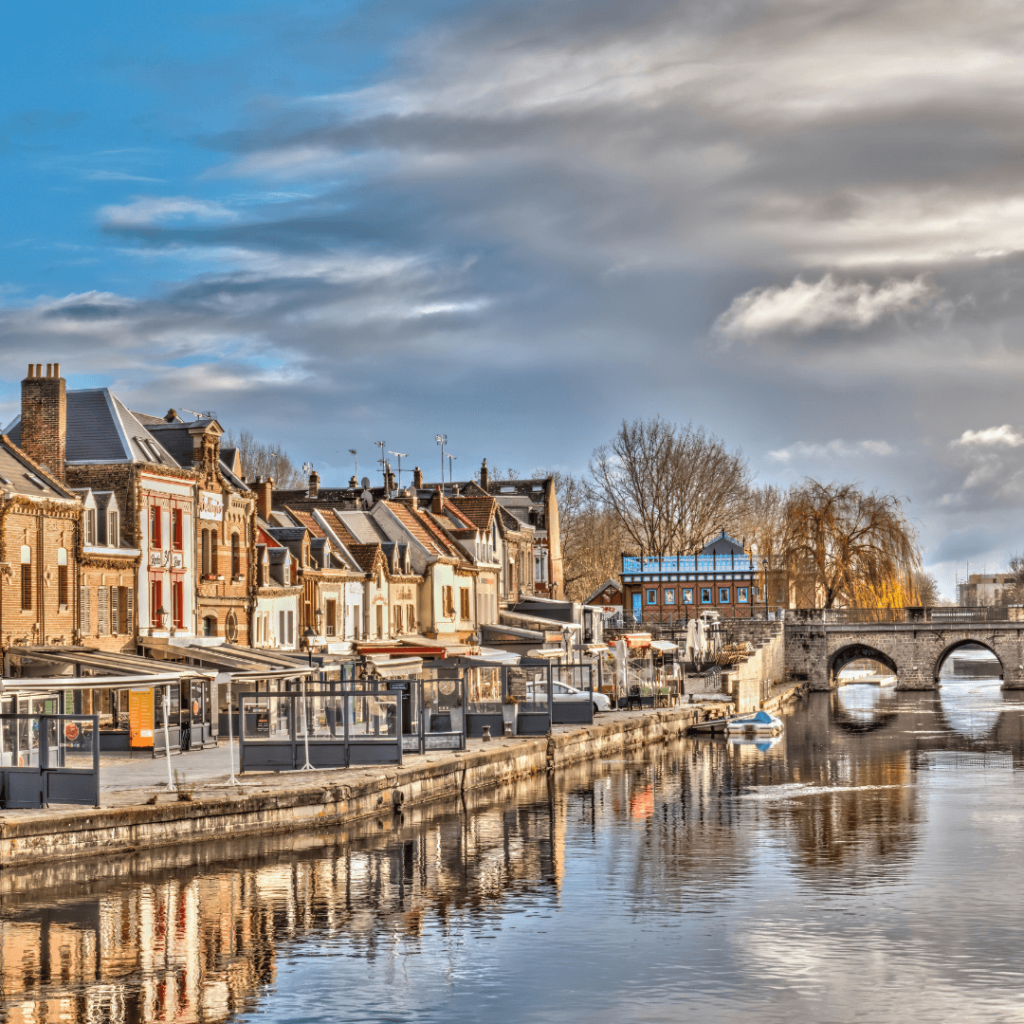 The city of Amiens in Hauts de France