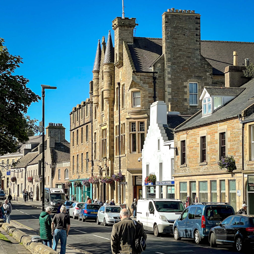 Street scenes in Kirkwall Scotland