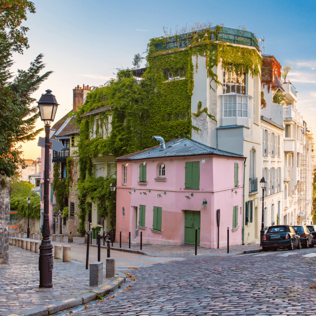 Monmartre in Paris, part of the Ile de France region of France