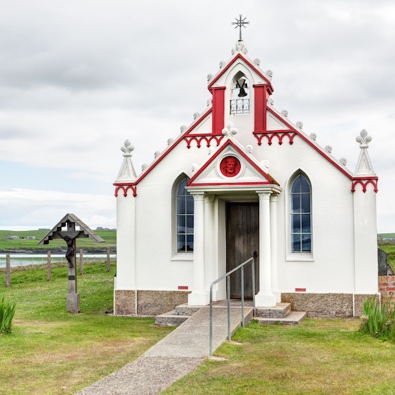 The Italian Chapel on Lamb Holm in the Orkney Islands