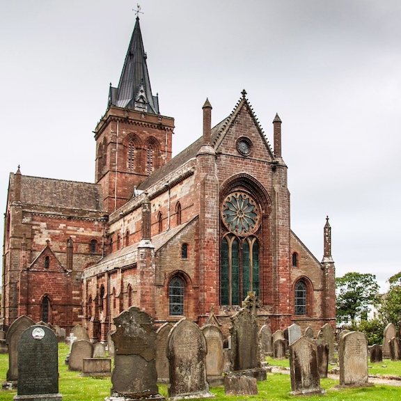 St Magnus Cathedral in the Orkney Island capital of Kirkwall