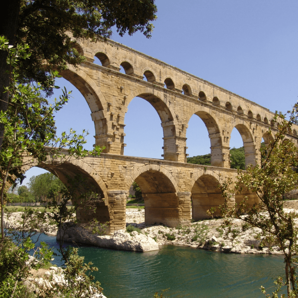 The Pont du Guarde aqueduct in Occitainie