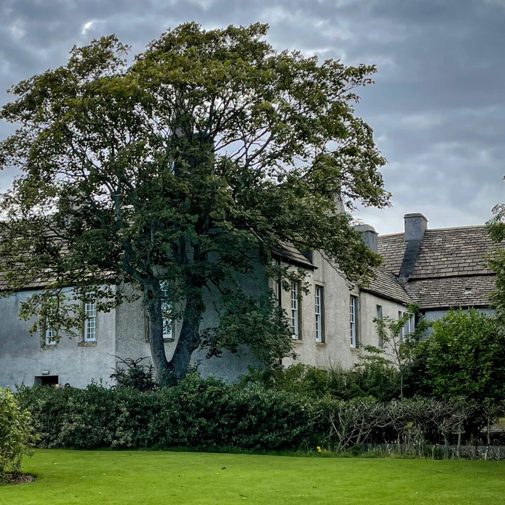 The garden of The Orkney Museum in Kirkwall Scotland