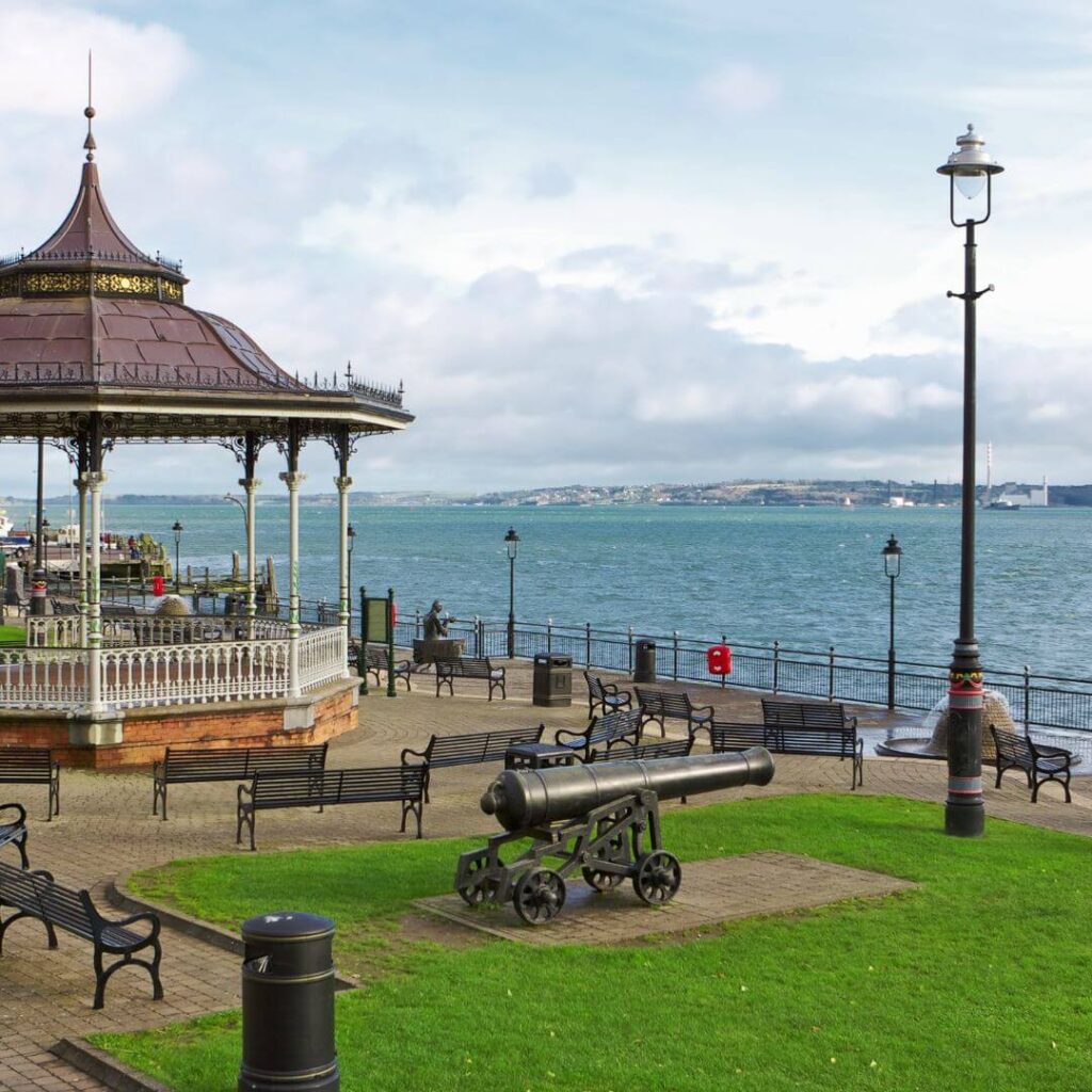 The seafront promenade in Cobh Ireland