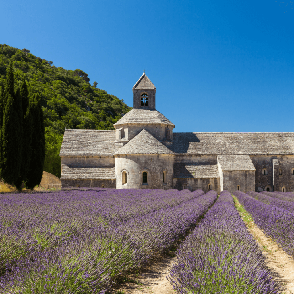 Senanque Abbey in Provence, in the combined regions of France of Provence and Alpes Cote d'Azur