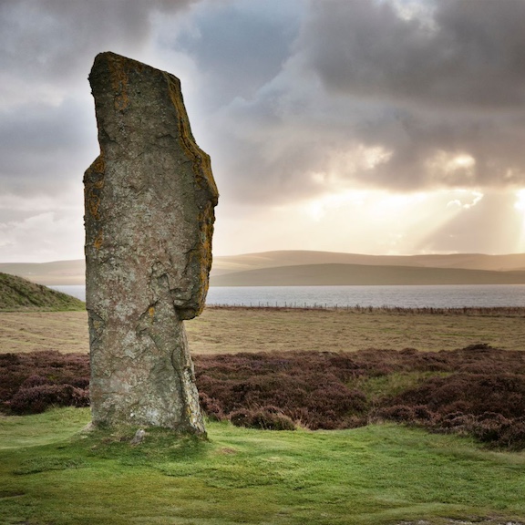 The Ring of Brodgar, a stone circle in the Orkney Islands