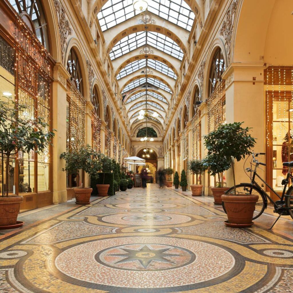 Galerie Vivienne, one of the covered passages in the 2nd Arrondissement of Paris